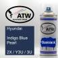 Preview: Hyundai, Indigo Blue Pearl, 2X / Y3U / 3U: 400ml Sprühdose, von ATW Autoteile West.